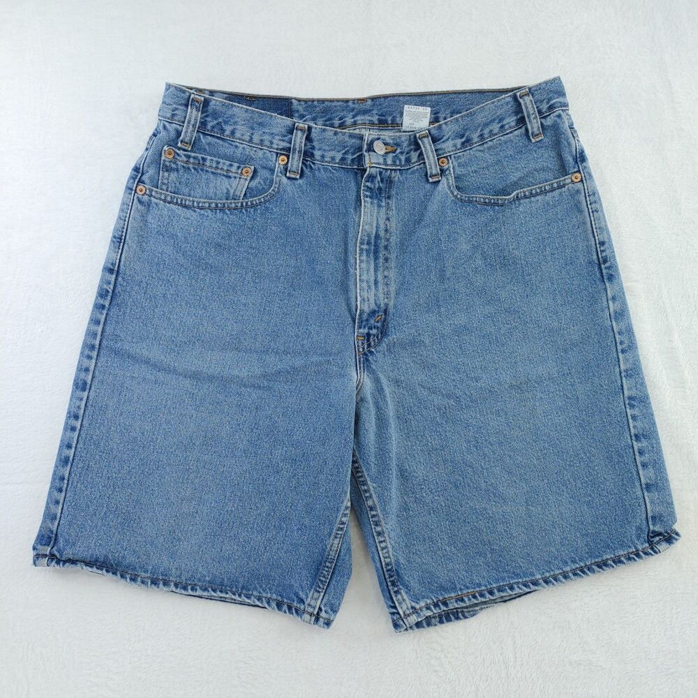 Vintage Levi's 550 Relaxed Fit Denim Shorts Mens Size 38 Wash 90s USA Made